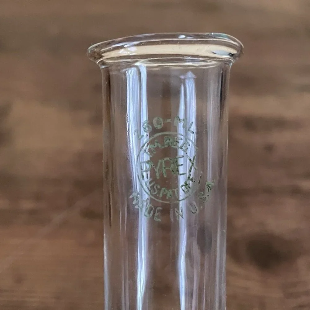 Vintage Pyrex Lab Flasks 250 ML Set of 4 Apothecary Flat Bottom Propagation Vase